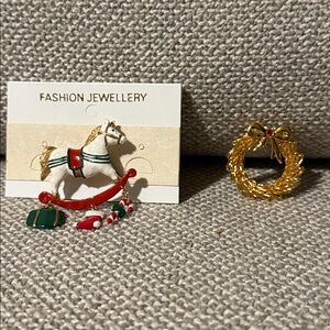 5/$25 Christmas Pins Brooches set